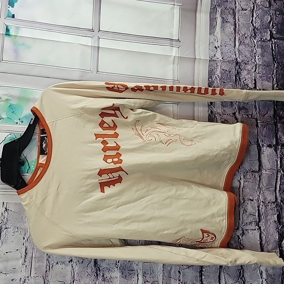 Harley davidson women's long sleeve tee shirt medium - Picture 1 of 7